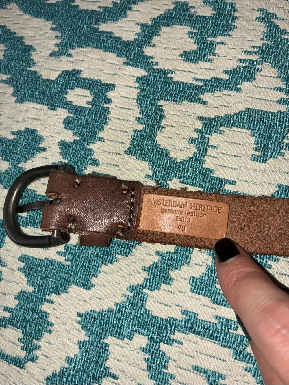 Women’s Genuine Leather Belt by Amsterdam Heritage Length 41 1/2”